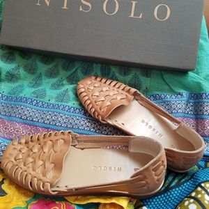 Nisolo Ecuador Huarache Sandal in Almond, 6